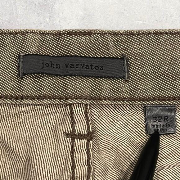 ★ John Varvatos Brown Slim-Fit Pants w/ Subtle Textured Finish ★ - Picture 4 of 6